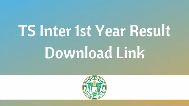 TS Inter 1st Year Result