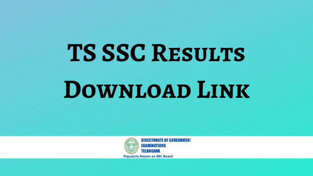 TS SSC Results